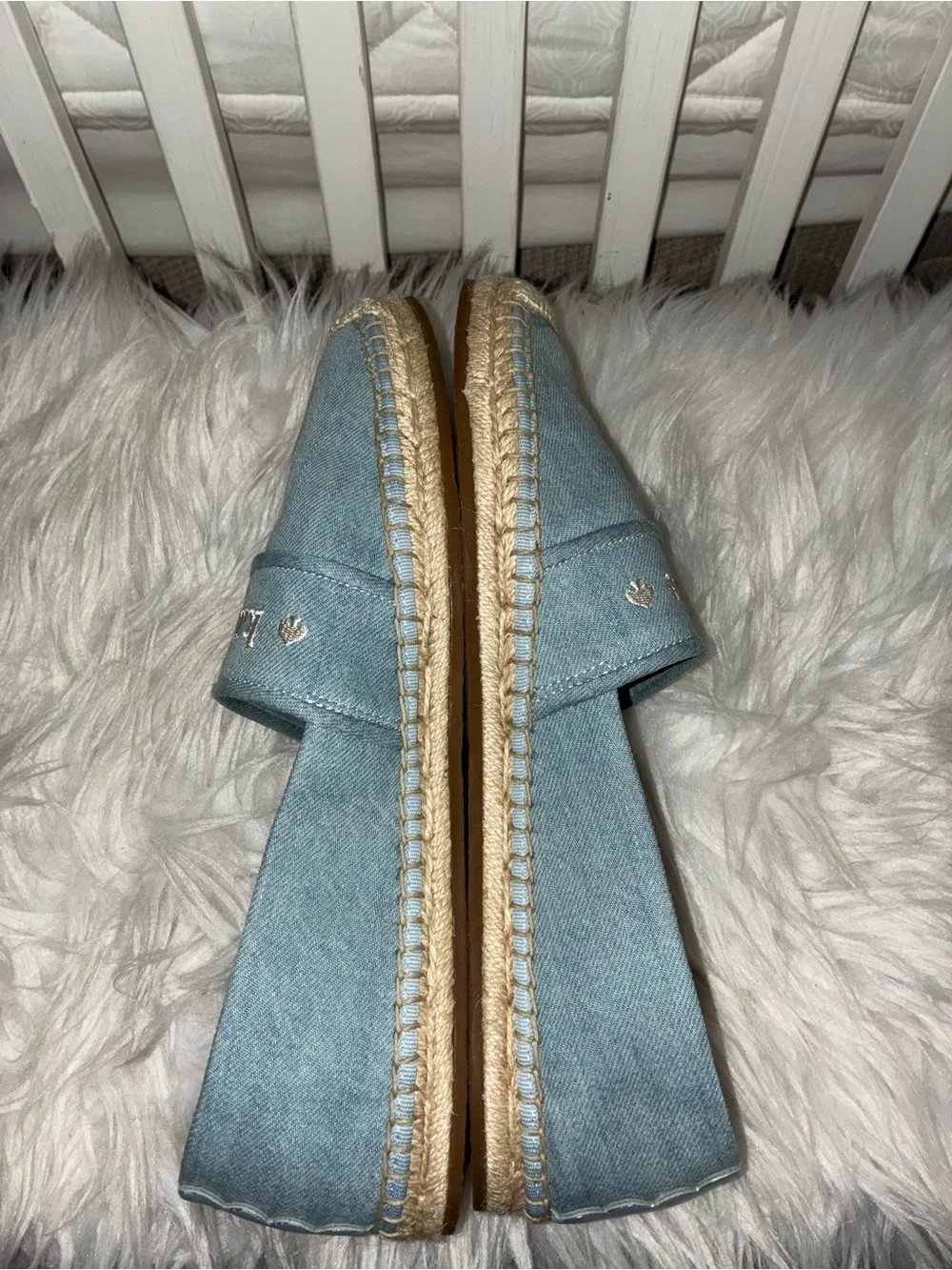Kate Spade Piper Denim Espadrille Sz 10B